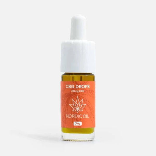 Nordic Oil CBG Öl 7% 10ml Flasche mit 700mg Cannabigerol, bio-zertifiziertes Vollspektrum Hanföl