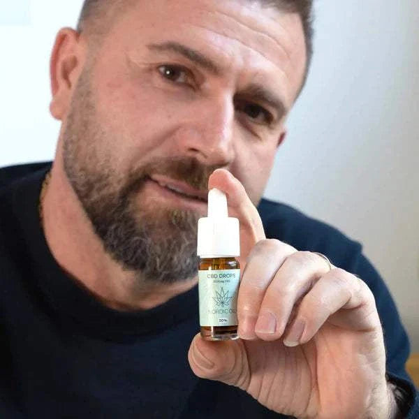 Drei 10ml Flaschen Nordic Oil CBD Öl Plus 20% 2000mg Vollspektrum Hanfextrakt mit MCT Öl und Vitamin E