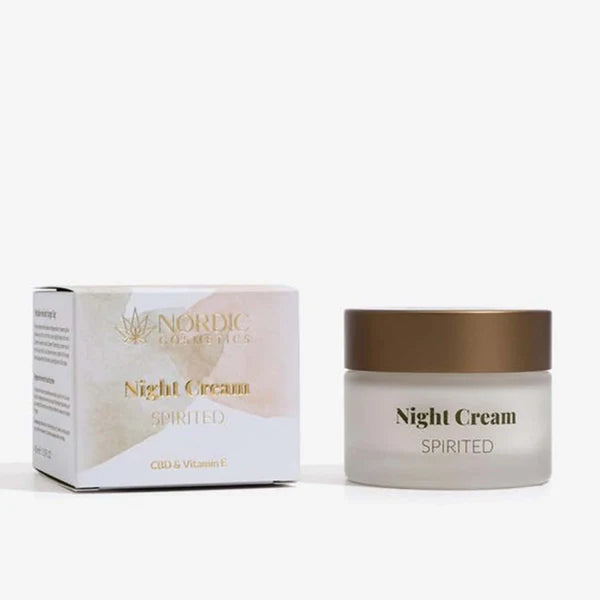 CBD Nachtcreme SPIRITED – 90mg CBD & Vitamin E, 45ml | Nordic Oil