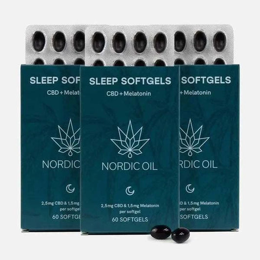 3FÜR2 Nordic Oil CBD Kapseln mit Melatonin 3x60 Stück für erholsamen Schlaf
