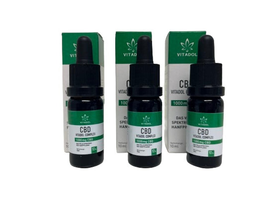 3 X VITADOL COMPLEX 10% – Bio – Vegan 3x10ml Flasche