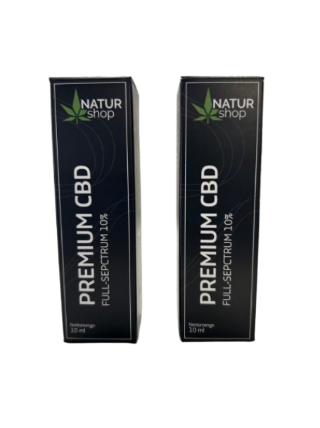 2X Natur-Shop Premium CBD-Öl 10% (1000mg) – Bio-Vollspektrum | Vorteilspack