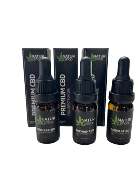 3X Natur-Shop Premium CBD-Öl 10% (1000mg) – Bio-Vollspektrum | Vorteilspack