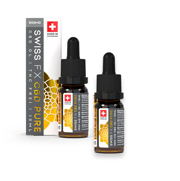 2X Swiss FX CBD-Öl PURE 10% (1000mg) – THC-frei | Vorteilspack