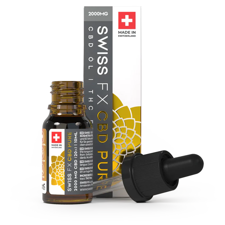 SWISS-FX CBD Öl PURE 20% THC-frei 10ml Flasche