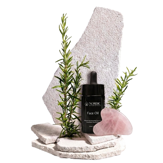Wellness Set – Gua Sha Rosenquarz & CBD Gesichtsöl CALM (300mg)