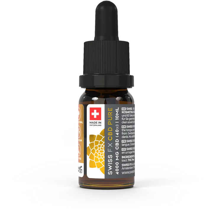SWISS-FX CBD Öl PURE 40% THC-frei 10ml Flasche