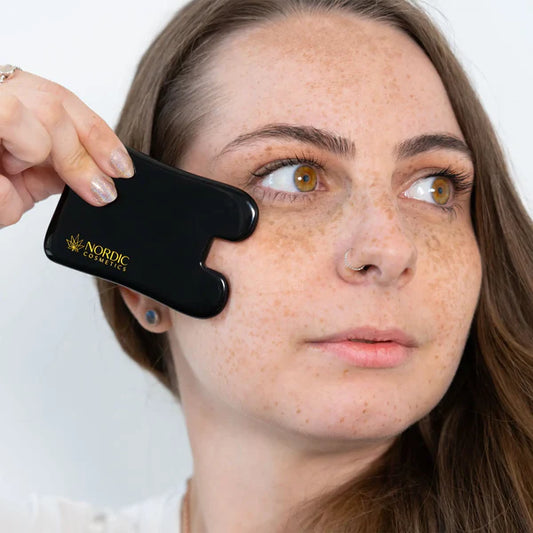 Schwarzer Obsidian Gua Sha – Gesichtsmassage & Lymphdrainage | Premium Naturstein