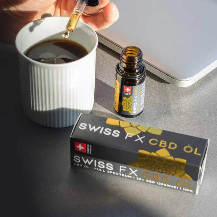 4 Flaschen Swiss FX Öl 20% Vollspektrum CBD Öl 10ml Hochdosiert THC-frei Premium Schweizer Qualität
