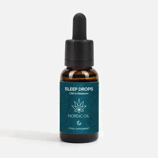 Nordic Oil CBD Schlaftropfen mit Melatonin für natürlichen, erholsamen Schlaf, vegan und THC-frei