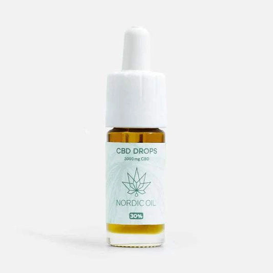 Nordic Oil CBD Öl 30% Flasche mit 3000mg CBD Vollspektrum Hanfextrakt und MCT Öl