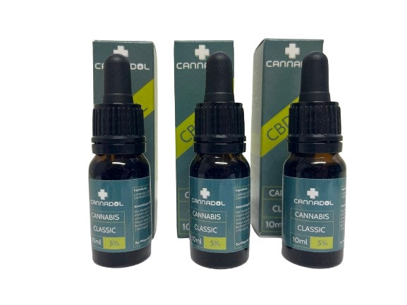 3FÜR2 Cannadol Classic CBD Öl 5%, (500mg) – 3x10ml Flasche