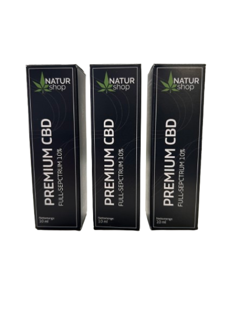3X Natur-Shop Premium CBD-Öl 10% (1000mg) – Bio-Vollspektrum | Vorteilspack