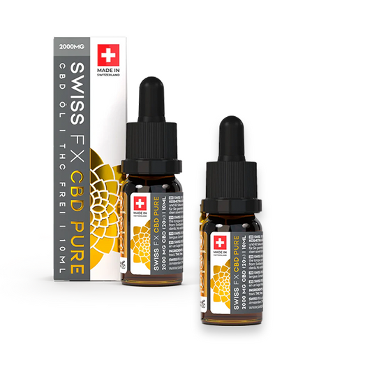2X Swiss FX CBD-Öl PURE 20% (2000mg) – THC-frei | Vorteilspack