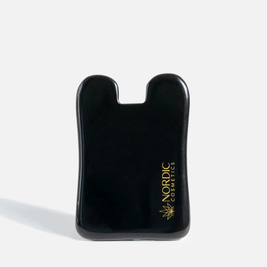 Schwarzer Obsidian Gua Sha – Gesichtsmassage & Lymphdrainage | Premium Naturstein